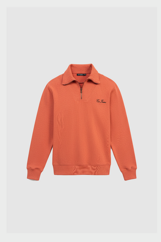 Terra Cotta Half Collar Zipper