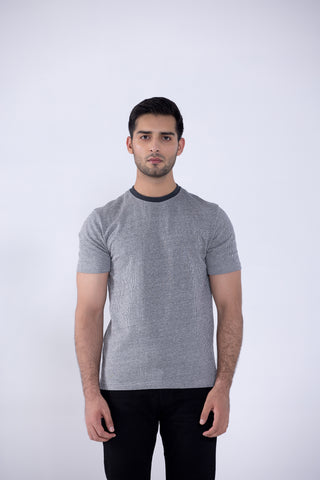 Tee Charcoal Striper Men