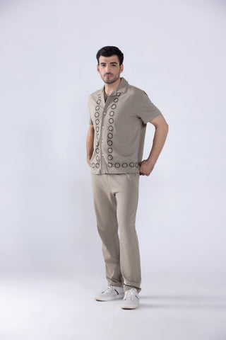 Grullo Button-Up Co ord Set Men