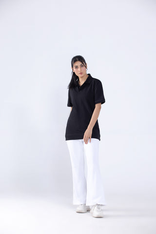 Polo Rib Jet Black Women