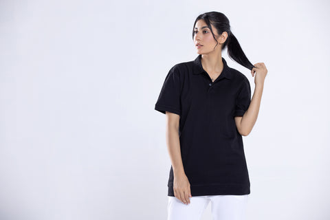 Polo Rib Jet Black Women