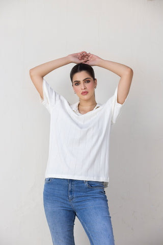 White Polo T-Shirt