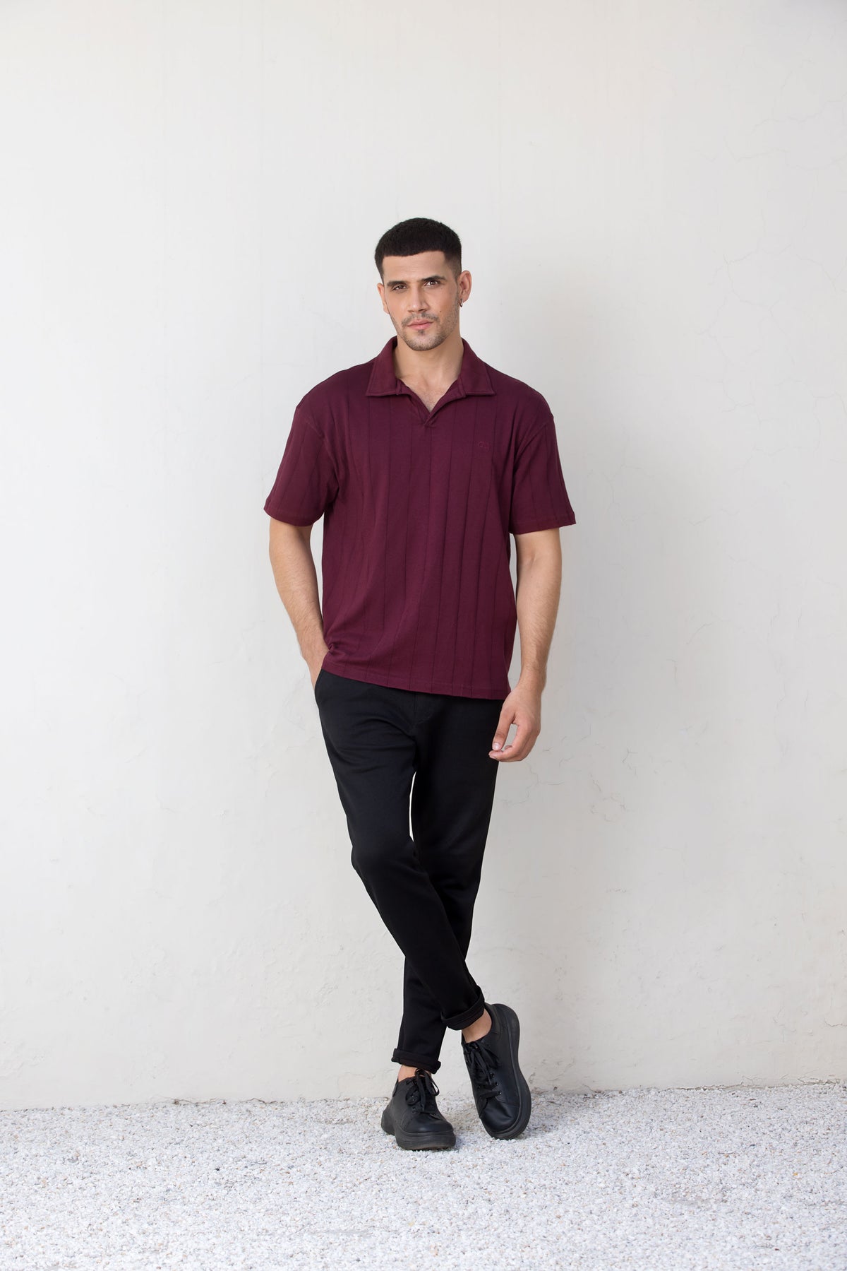 Maroon Polo  T-Shirt