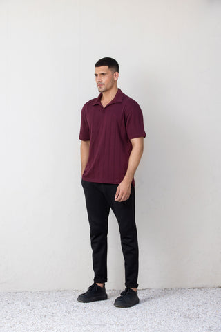 Maroon Polo  T-Shirt