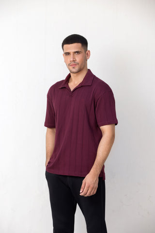 Maroon Polo  T-Shirt