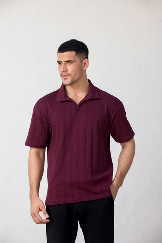 Maroon Polo  T-Shirt