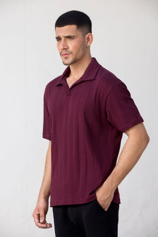 Maroon Polo  T-Shirt