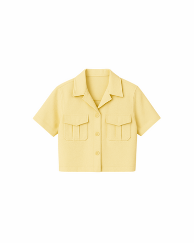 Cargo Panel Crop Shirt