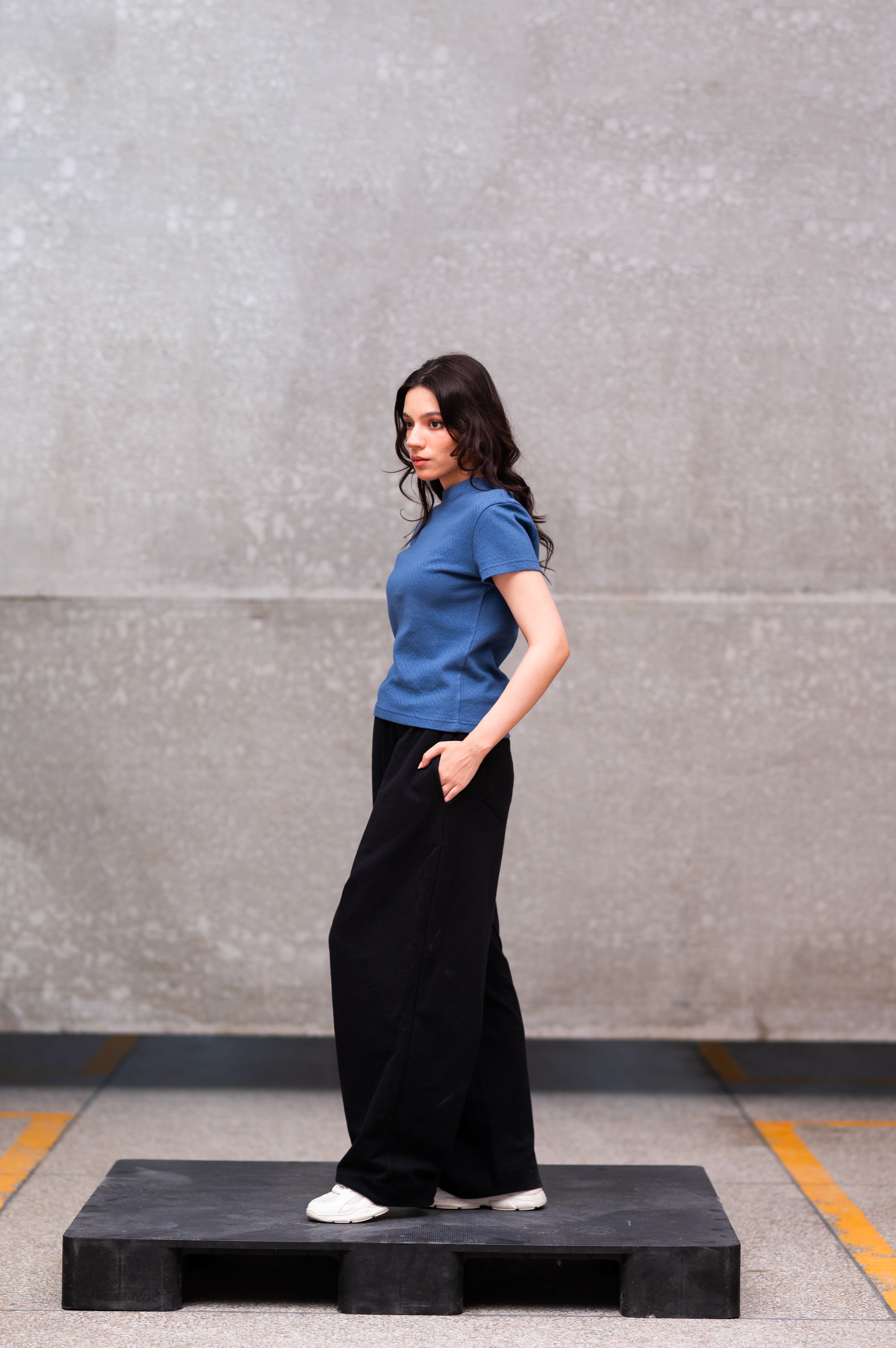 Blue Fitted Tee