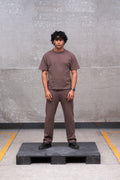 Brown Jersey Trouser