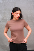Brown Fitted Tee