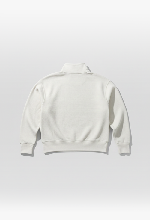 Ivory Fleece Quarter-Zip
