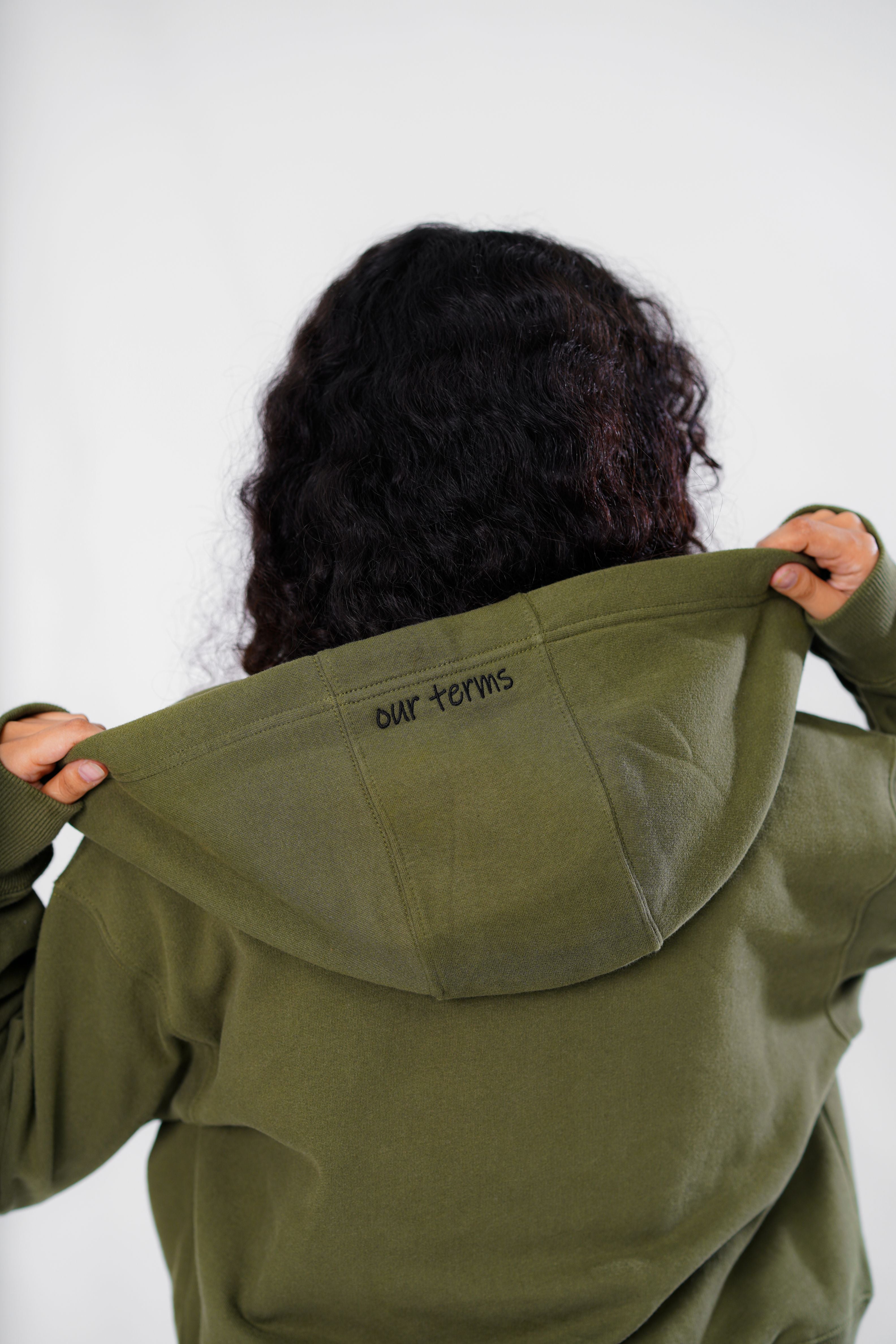 Cropped Zipper Hoodie