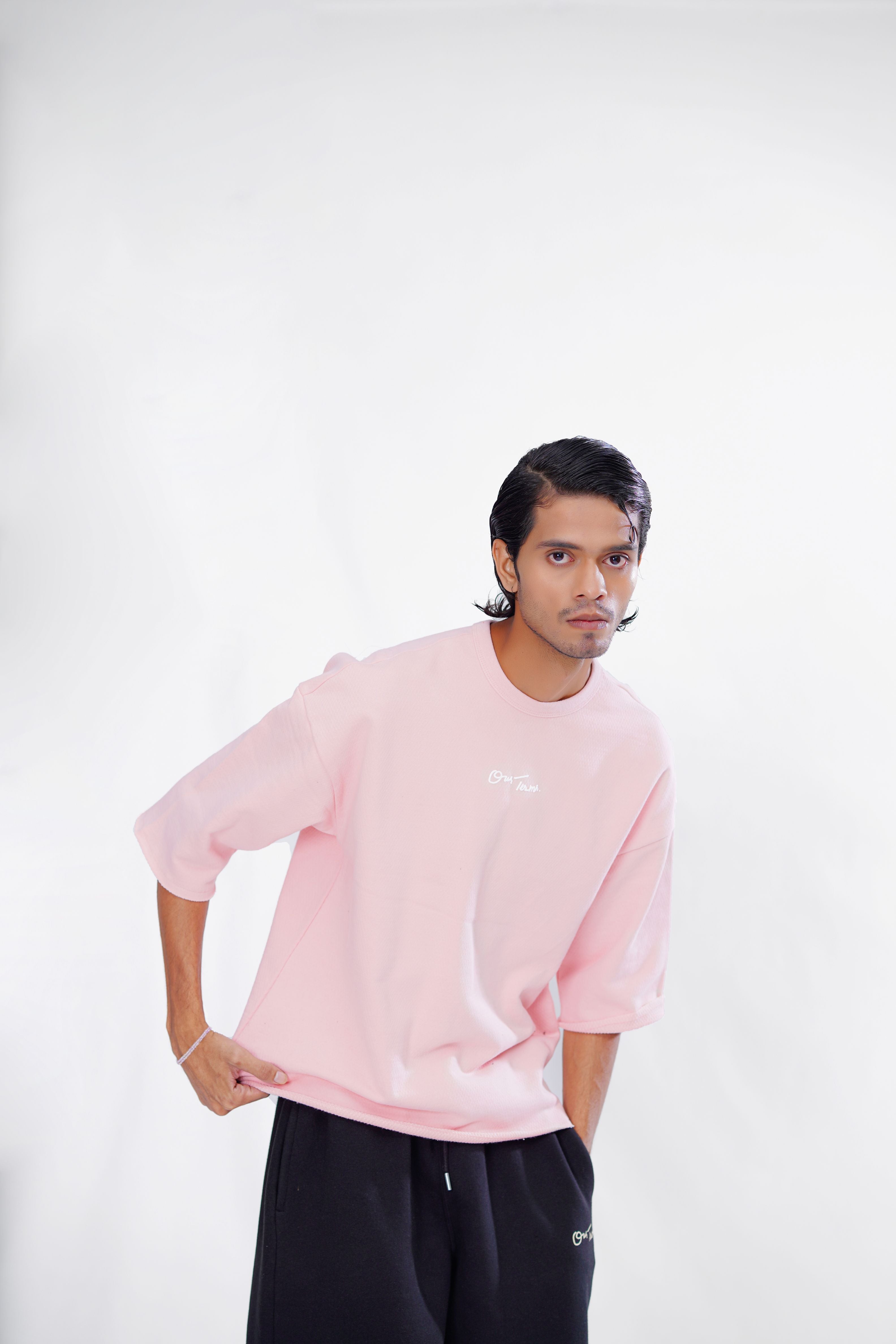 Pink Hue Terry T-Shirt