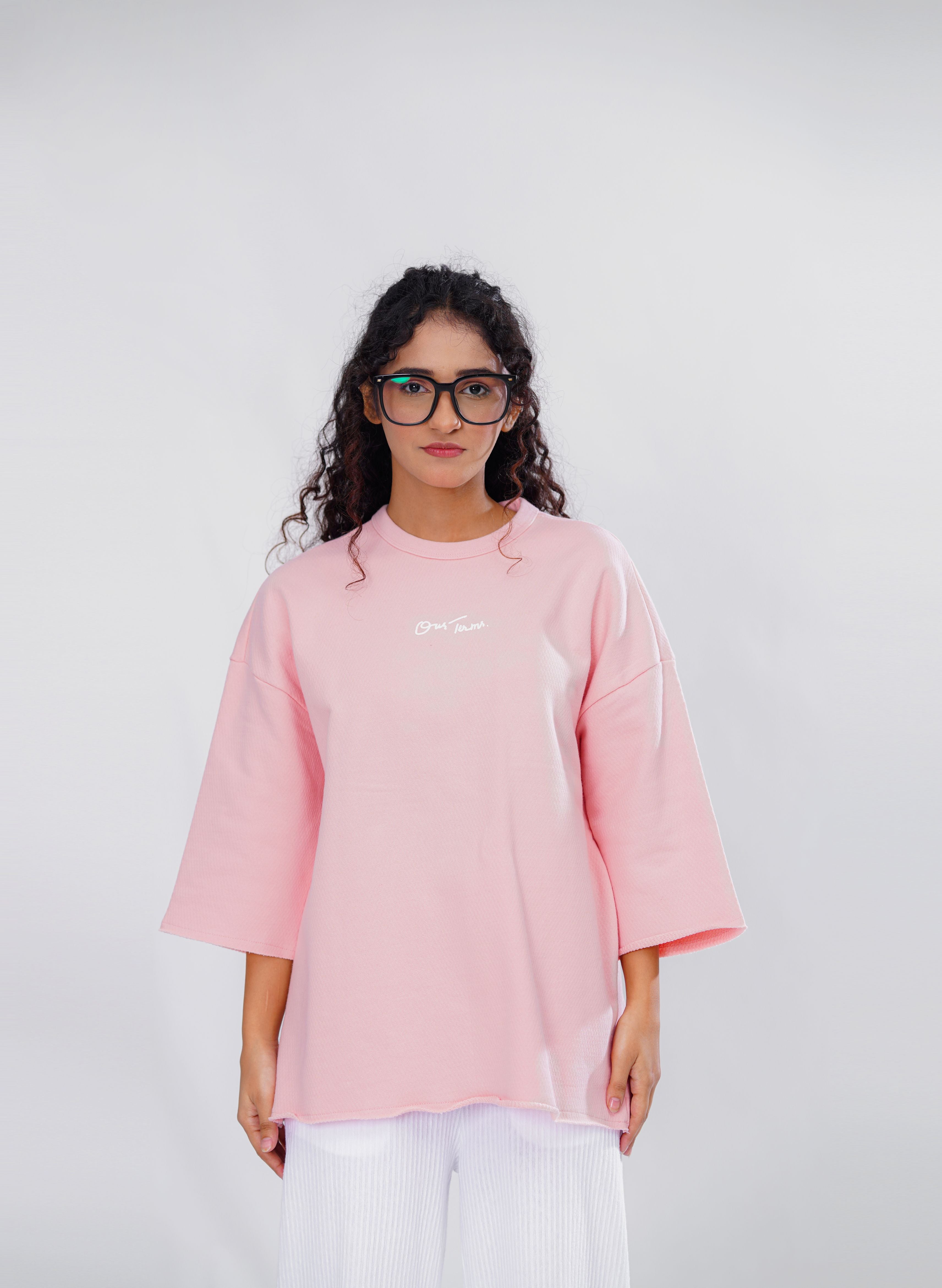 Pink Hue Terry T-Shirt