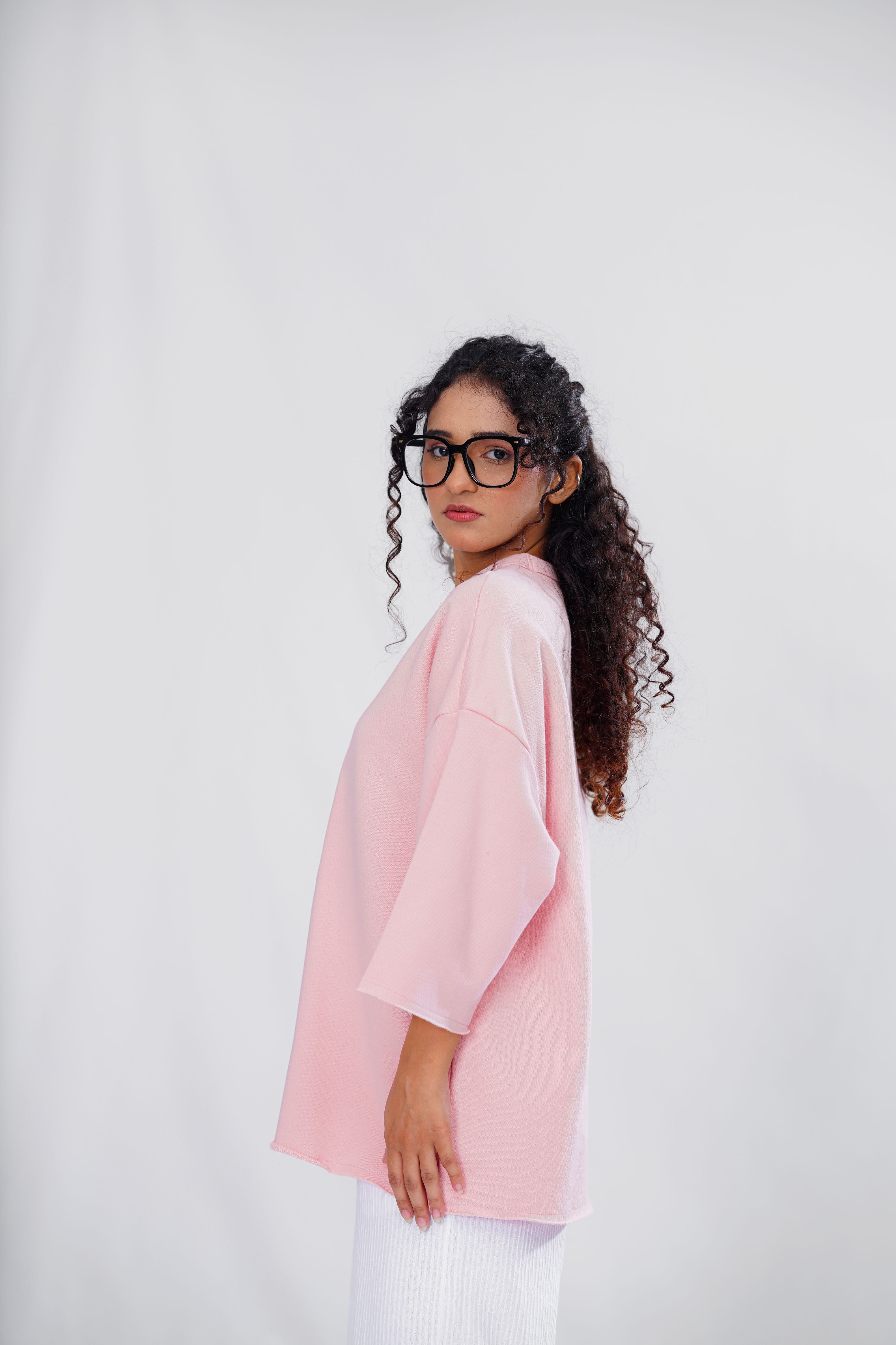 Pink Hue Terry T-Shirt