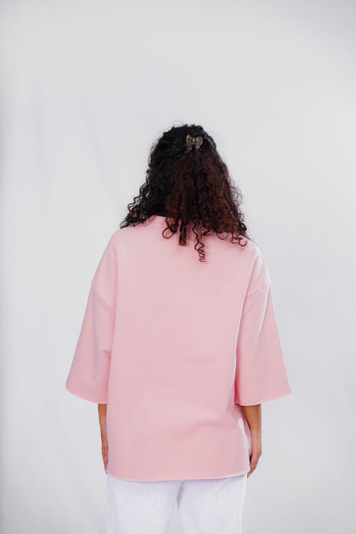 Pink Hue Terry T-Shirt