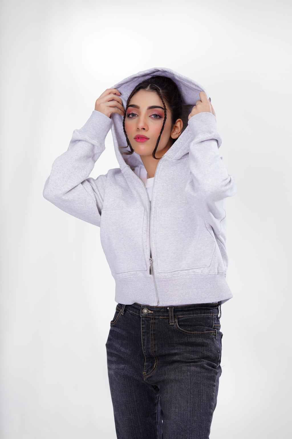 Soft Statement Zipper Hoodie