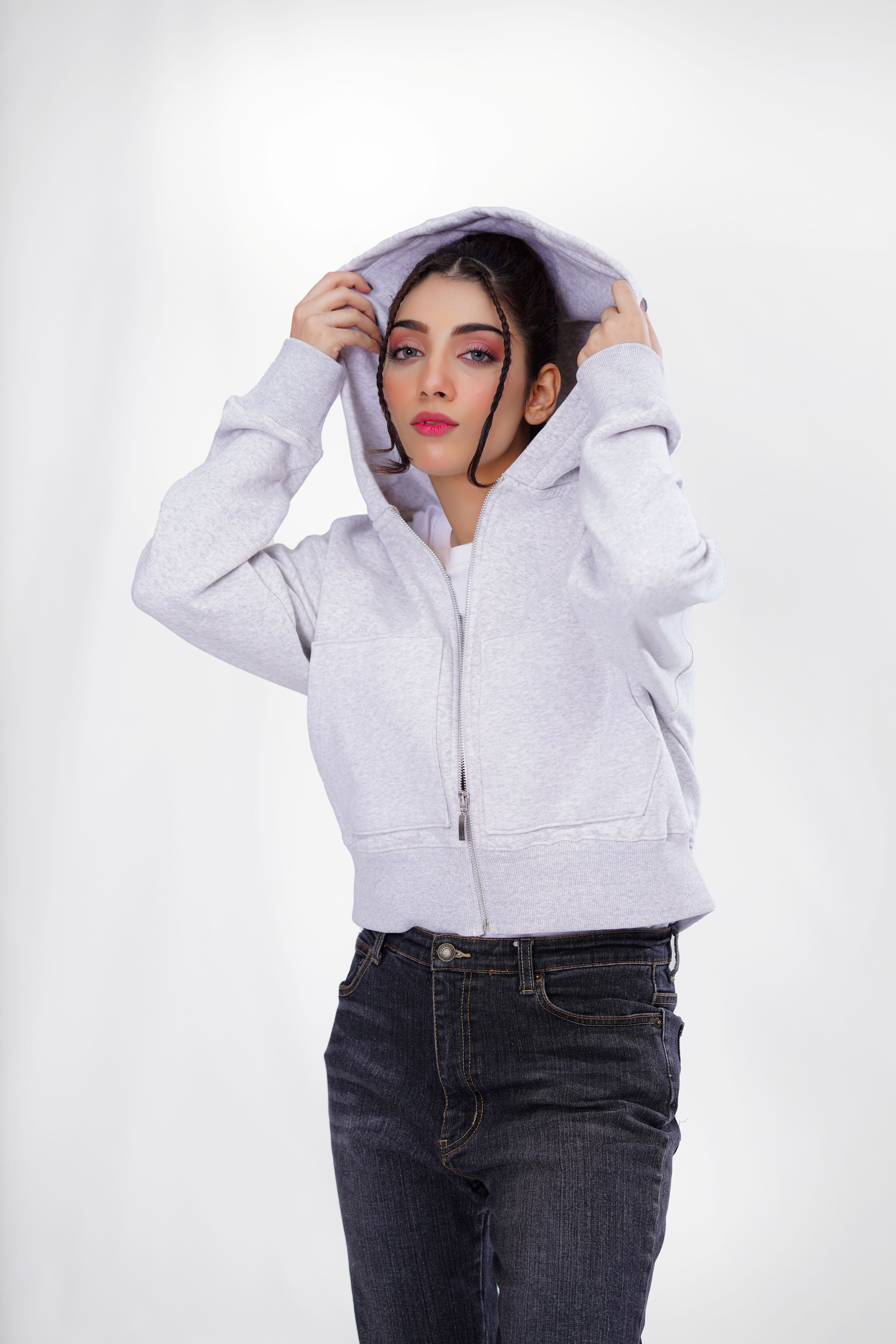 Soft Statement Zipper Hoodie