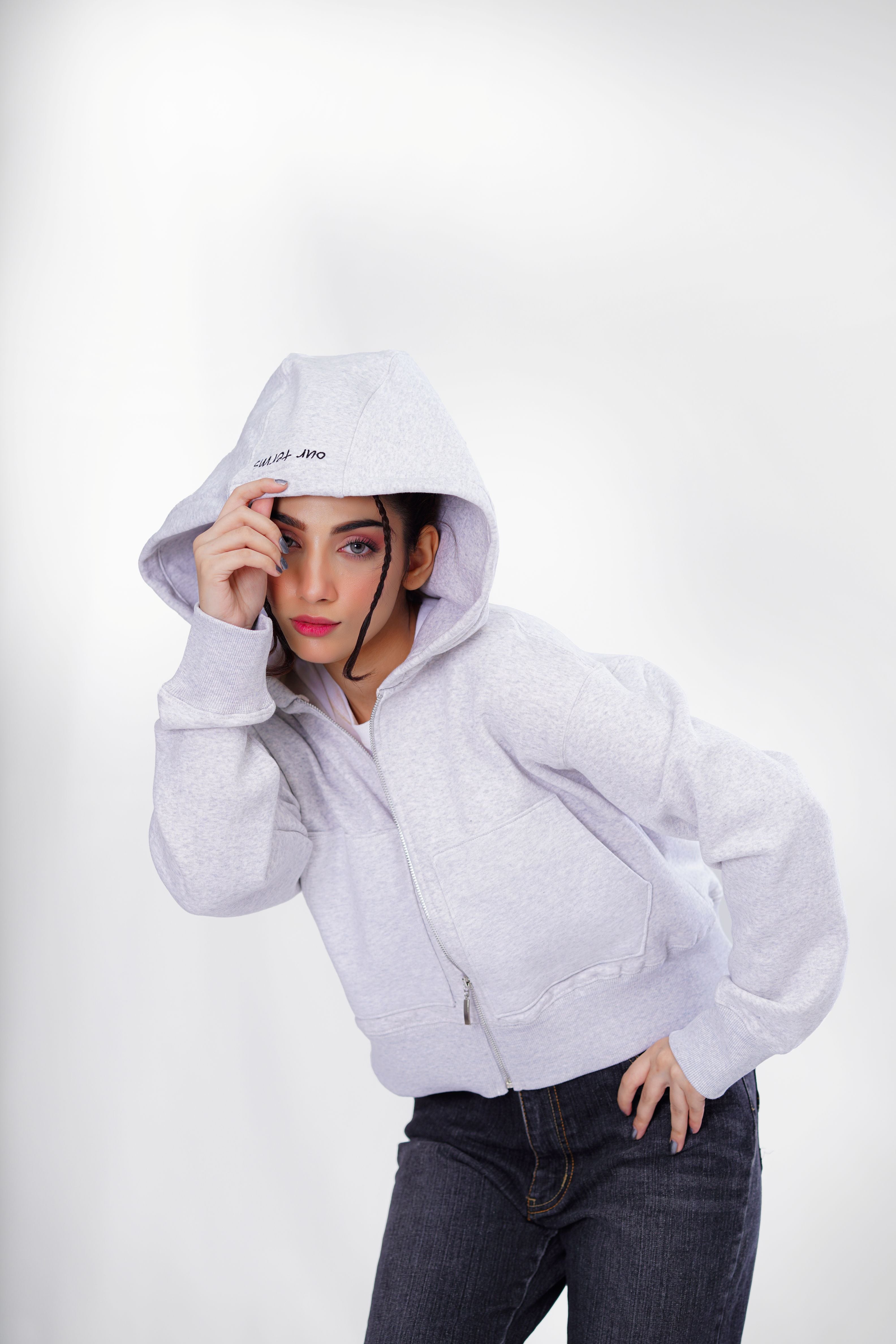 Soft Statement Zipper Hoodie