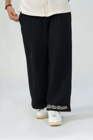 Pintuck Graphic Trouser