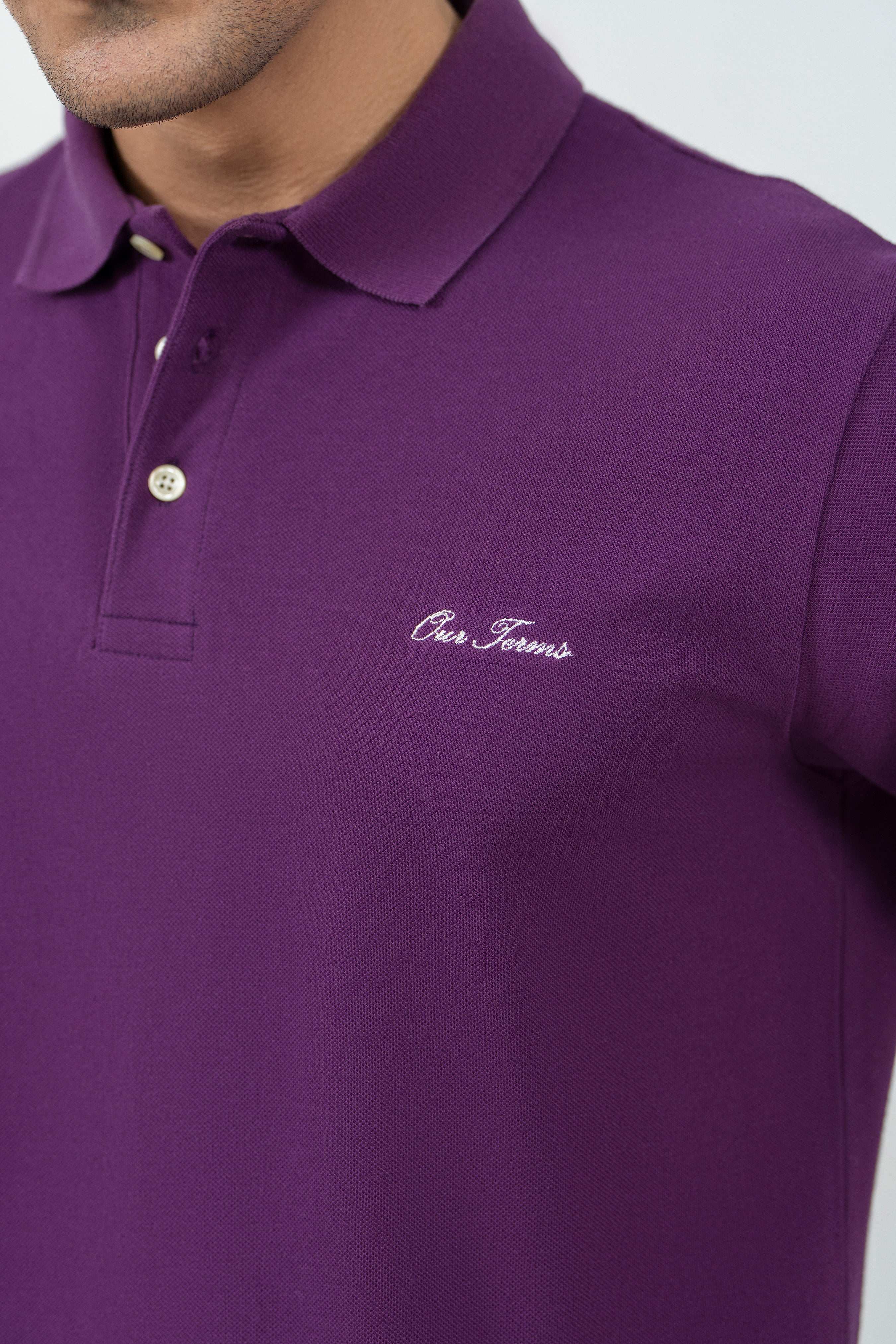 Contrast Placket Polo