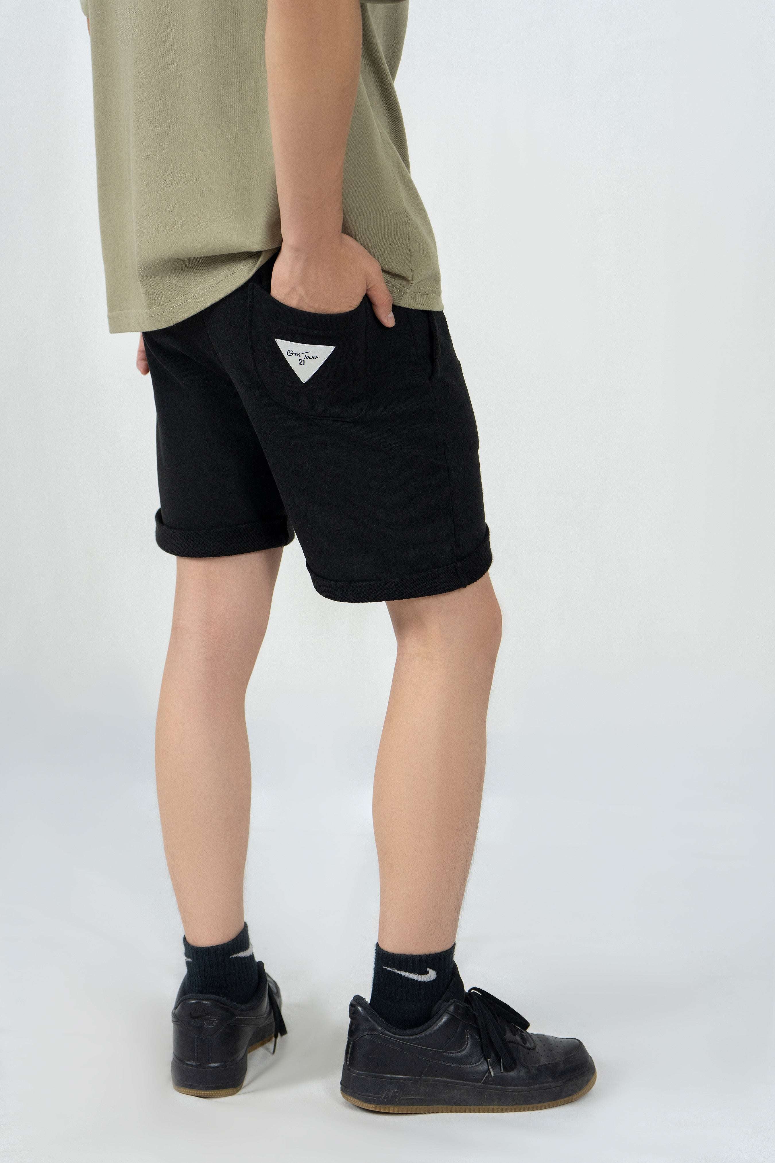 Zig-Zag Patch Shorts