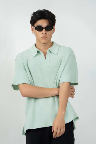 Textured Collar Polo