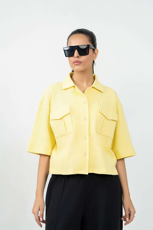Cargo Panel Crop Shirt