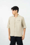 V-Collar Embroidered Shirt