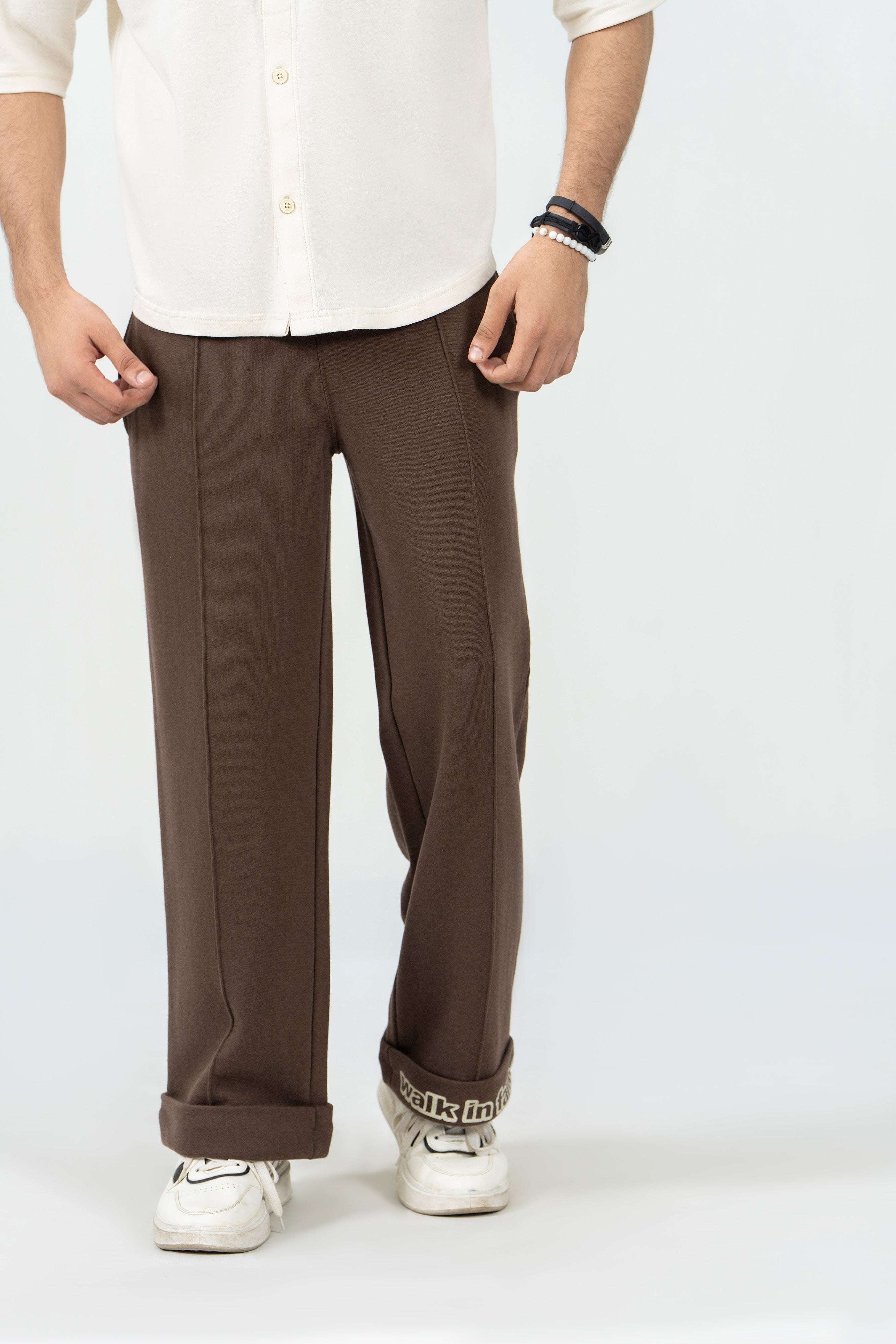 Pintuck Graphic Trouser