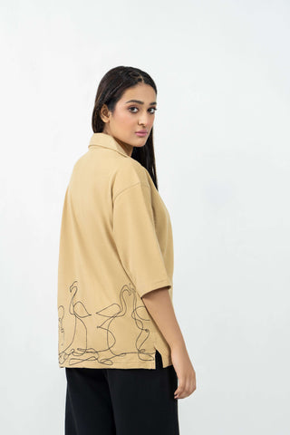 Boxy Embroidered Shirt