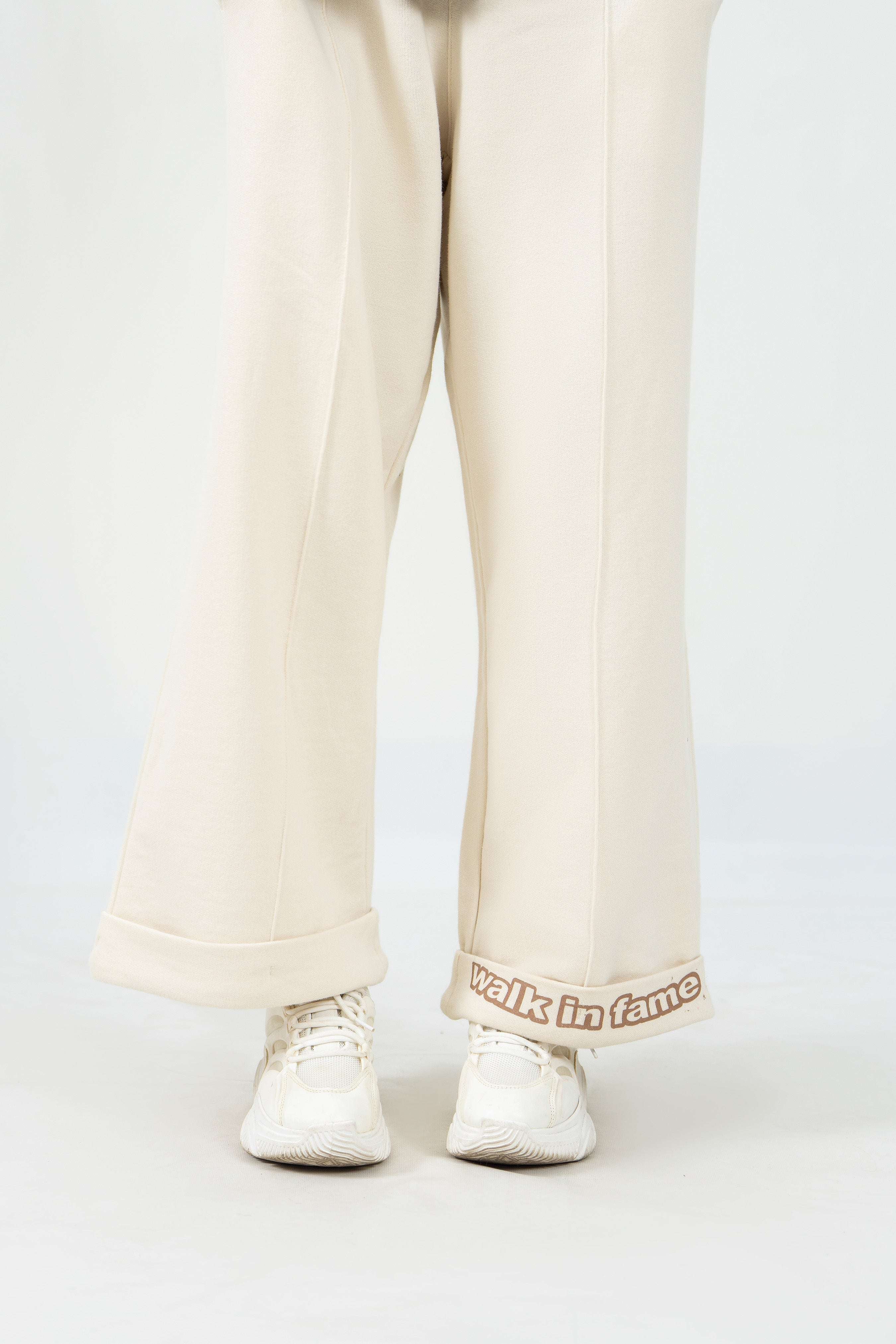 Pintuck Graphic Trouser