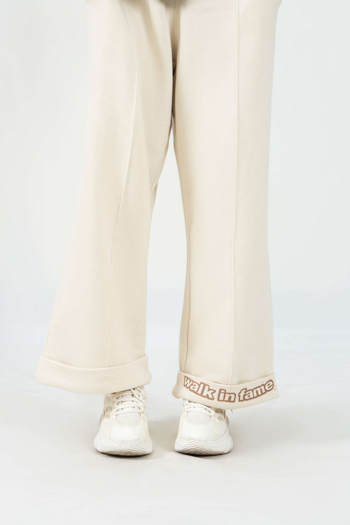 Pintuck Graphic Trouser