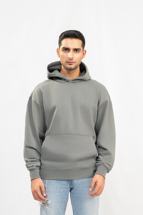 Acid Grey Stone Wash Hoodie