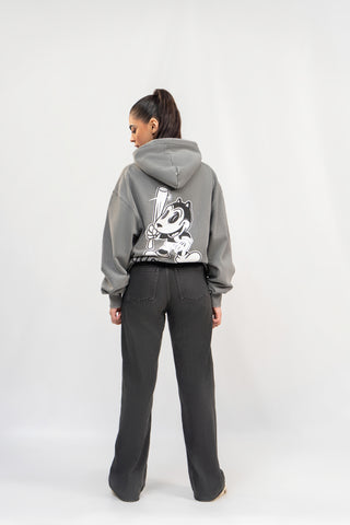 Acid Grey Stone Wash Hoodie