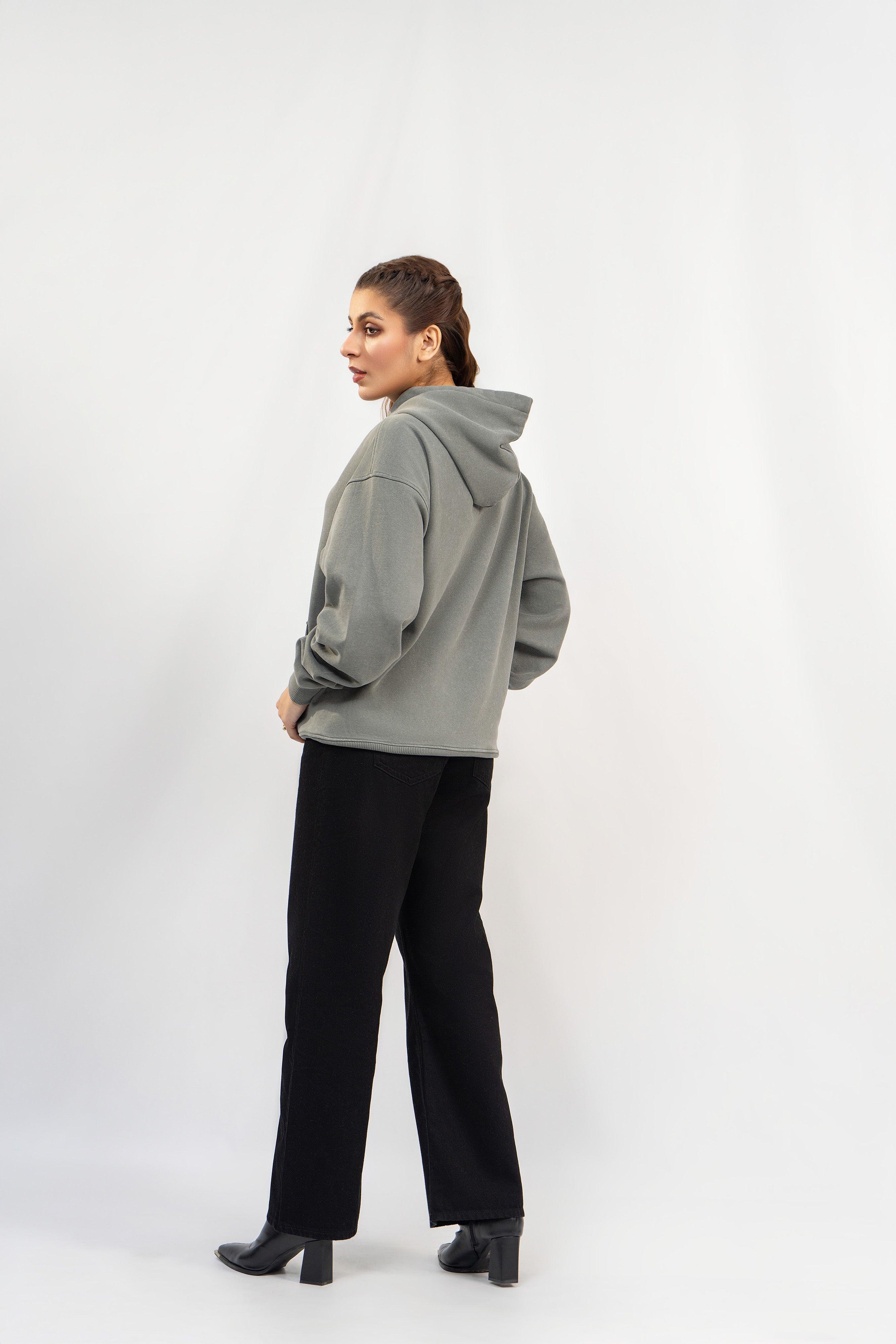 Acid Grey Stone Wash Hoodie