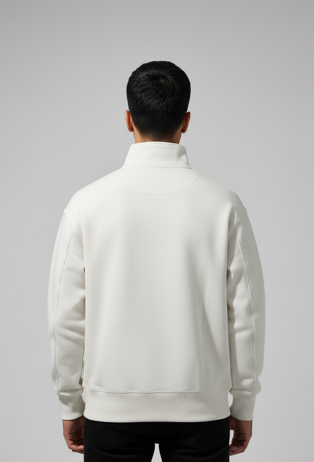 Ivory Fleece Quarter-Zip