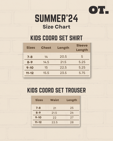 Kids Coca Brown Coord Set