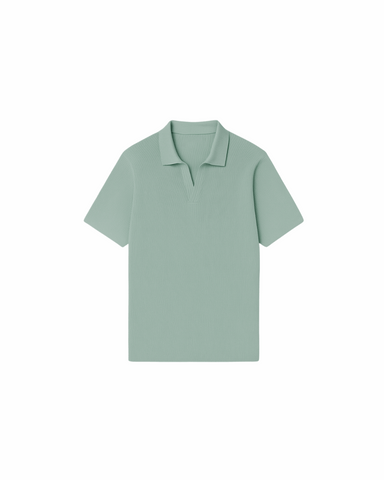 Textured Collar Polo