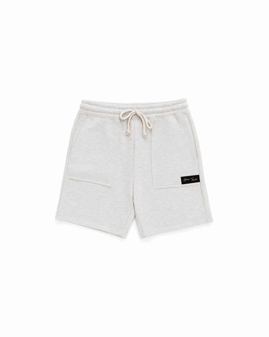 Grey Embroidered Shorts