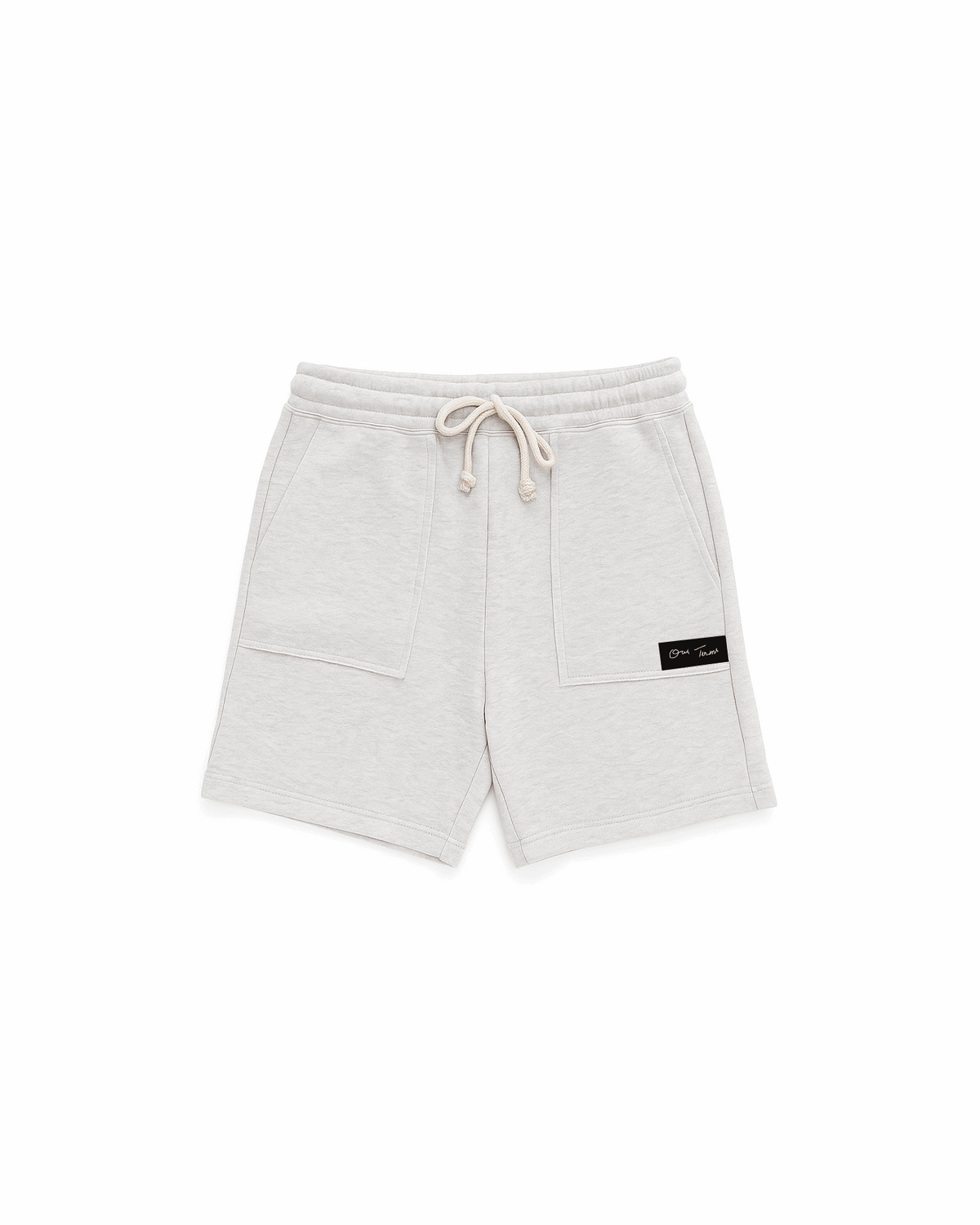 Grey Embroidered Shorts