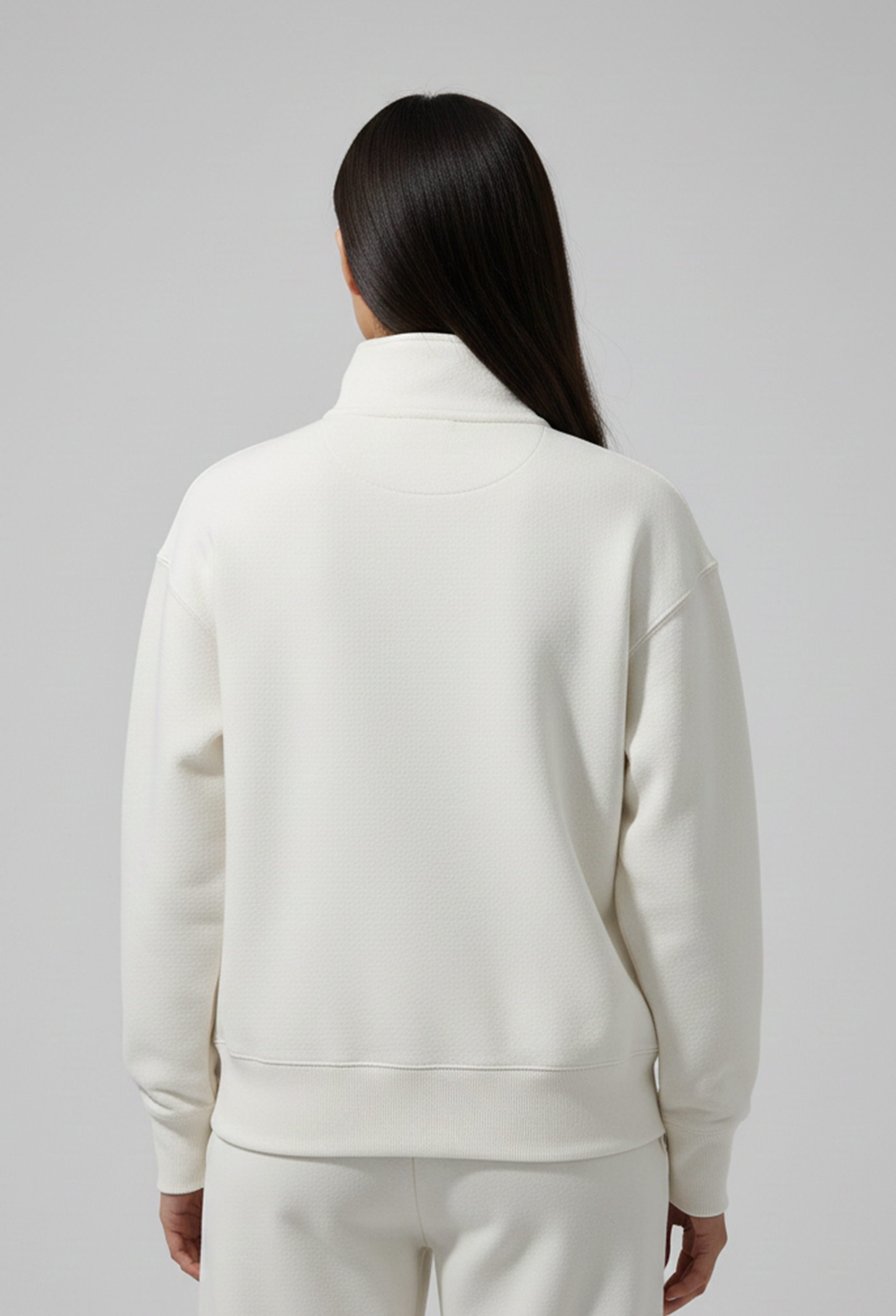Ivory Fleece Quarter-Zip