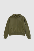 Cropped Zipper Hoodie