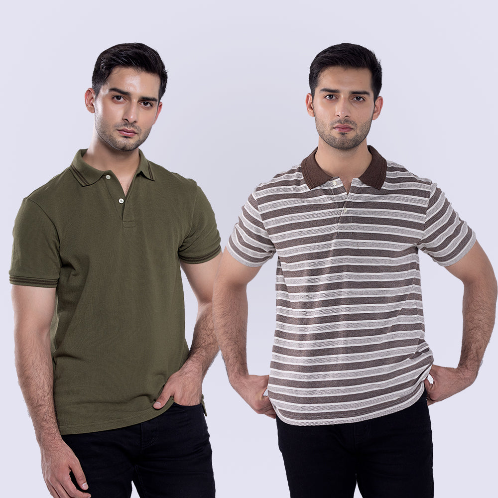 Pack Of 2 Polo Coca Brown & Polo Hemlock