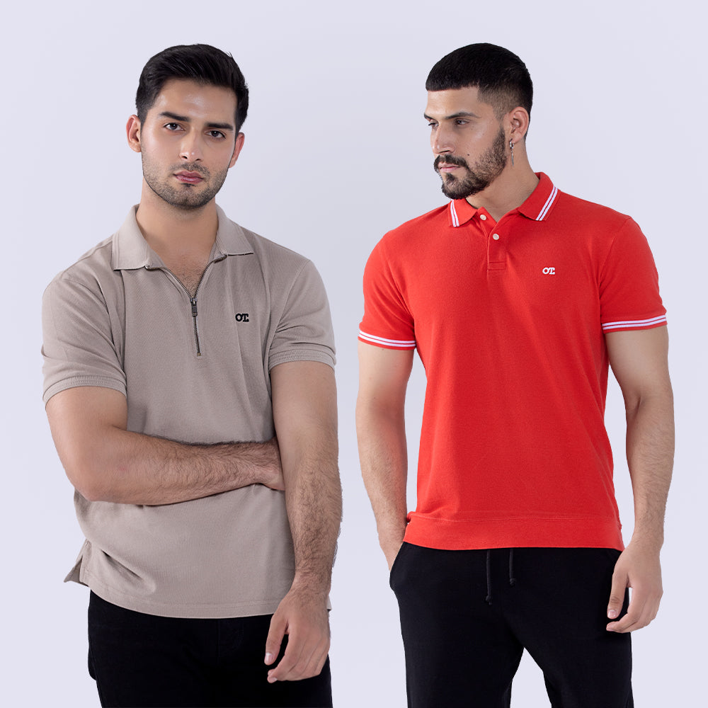 Pack Of 2 Polo Madder Lake Men & Polo Sandrift Men