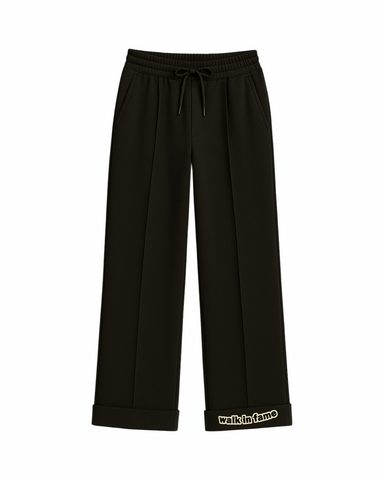 Pintuck Graphic Trouser